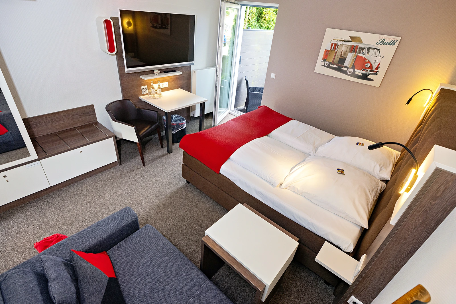 Draufsicht auf das Schlafzimmer, Kategorie Comfort im Haus Marius