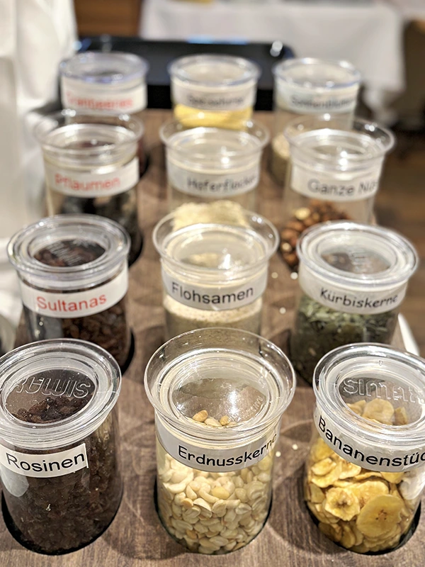 Wir setzen auf naturbelassene Produkte aus regionaler Herstellung.